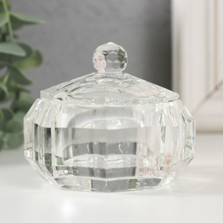 Glass "Maria" box 7.7x7.7x6 cm