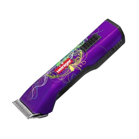 Cat cut machine, with 2 batteries, purple, Heiniger Saphir Cord