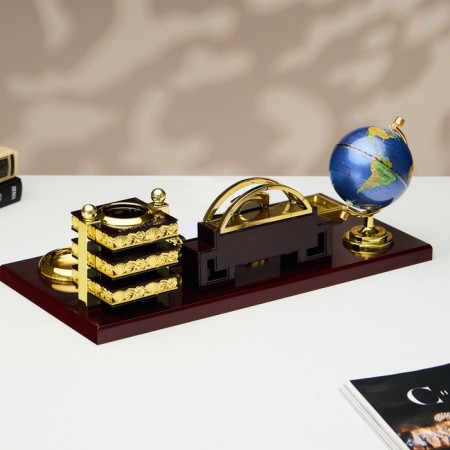 Tables set 6V1 (block d/papers, sub. D/seal, pencil case, clock, business card holder, globe)-2