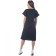 Minimalist trowel dress, size 44, black color