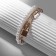 Bracelet Pearl "Castle" ball No. 8, white-gray color in gold, l = 16 cm