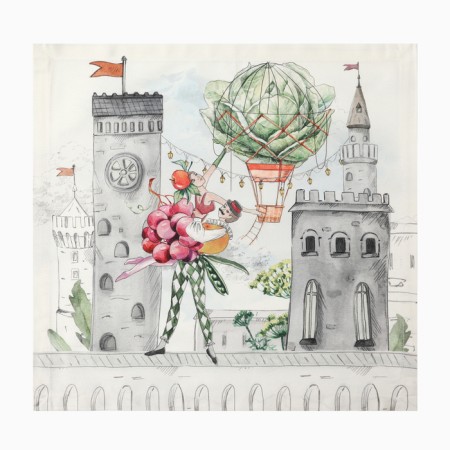 Set of napkins Ethel Circus Show 40x40cm-4 pcs., 100% hl., 190 g/m2-1