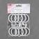A ring for a cornice, with a clamp, d = 38/48 mm, 10 pcs, white color