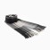 Women's stole, black/gray color, size 70x180 cm