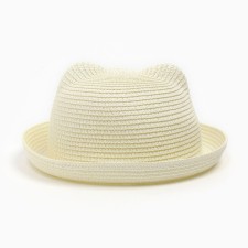 Women's hat, milk color, size 56-58