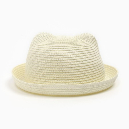 Women's hat, milk color, size 56-58