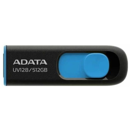 A-DATA 512GB Dashdrive UV128 AUV128-512G-RBE USB3.0 Black/Black/blue/blue/blue