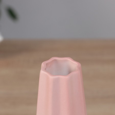 VAZA Ceramics Table "Heidi" City, 20.5x6.5 cm, white-pink-1