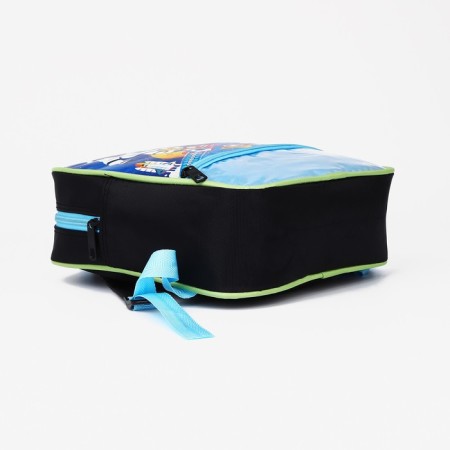 Baby backpack on lightning, 1 outer pocket, insert mix, blue color-7