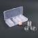 A set of jars for decor, 25 pcs, in the organizer, 4 ml, 19 × 10 × 3.5 cm, the color is transparent