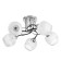 Mona chandelier 3x60W E27 chrome, black 53x53x28cm