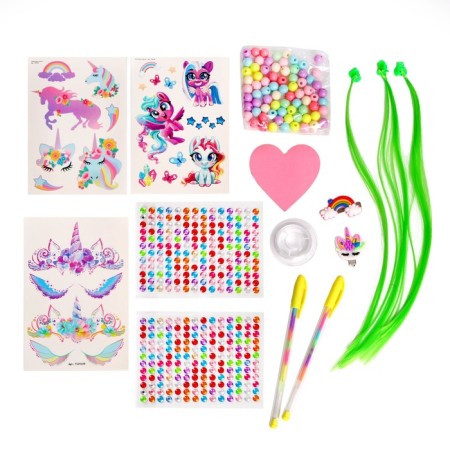 Set with strands, tattoos, rhinestones, purse-3