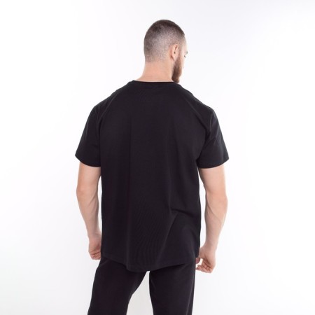 T -shirt male, black color, size 56 (4xl)-3