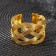 Ring for napkin "Sphere", 3.5 × 4.5 × 5.5 cm, gold color