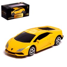 Metal machine Lamborghini Huracan LP610-4, 1:64, yellow color