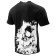 T -shirt men Black noise, size m, black, white