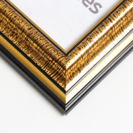 Photo frame plastic 10x15 cm 286/296 Gold (50/2000)-2