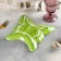 Ceramic serving dish "Butterflies", 21.5 × 20.5 cm, green color