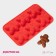 The form for baking the deed "New Year. Gingerbread ", silicone, 28 × 17 cm, 6 cells, red color