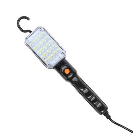 A portable LEAZon Lighting LED lamp with a switch of 12 W, 25LED, 5 m, black-1