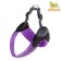 Super-furry harness with reflective firmware, girth 48-54 cm, purple
