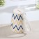 Golden Zigzag Porcelain Mug, 350 ml, white color