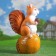Garden figure "Squirrel on a nut" 30x40cm