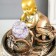 Herberry fountain with backlight "Little Buddha with a bag" 16x16x18 cm