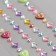 Stick plastic rhinestones "Rain of hearts" mix 19x8 cm