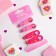 Invisibility for hair "Funny gloss" (set 4 pcs) owls 5 cm, pink