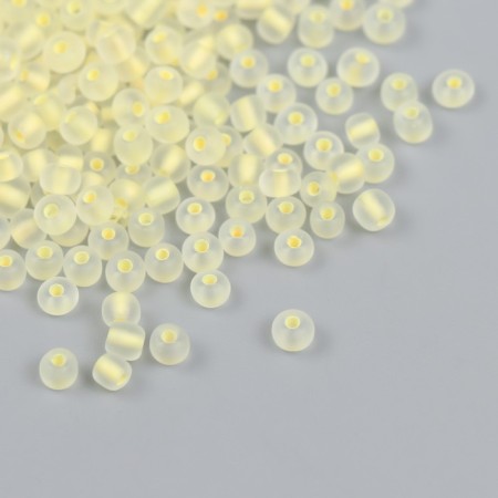 Glass beads 6/0 "cream" shines UV 450 gr.