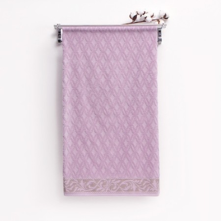 Tricky towel 50x80 Juliet, lilac color 420g/m 100% cotton