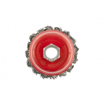 Brush for Ushm Matrix, D = 65 mm, M14, a cup, twisted wire 0.8 mm,-2