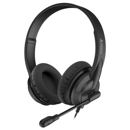 Headphones with A4Tech HU-10 Microphone 2M Lice -ce Coal Board (HU-10/USB/Black)