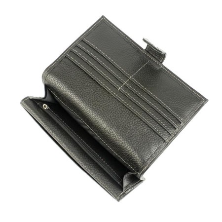 Wallet, magnet, 14 pockets, 1 department for trifles, n/k black fleet-3