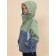 Windbreaker for boys, height 122 cm, green color