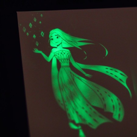 Drawing for drawing in the dark "Cold heart: Magic of Light", A4-2