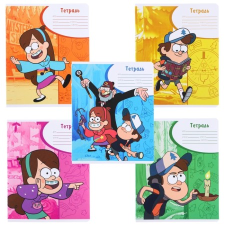 Notebook in a line of 18 sheets, 5 types of mix, cover coated cardboard, gravity farz-2