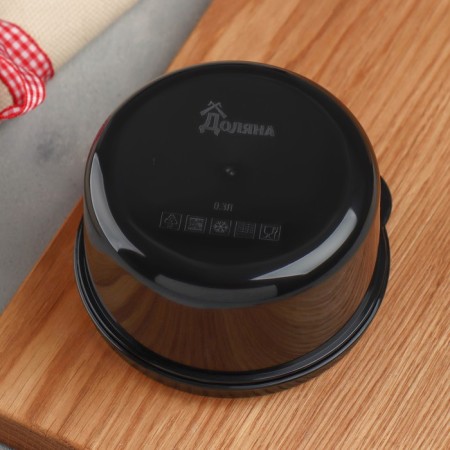 Lunch - round box "Born to eat", 300 ml-2