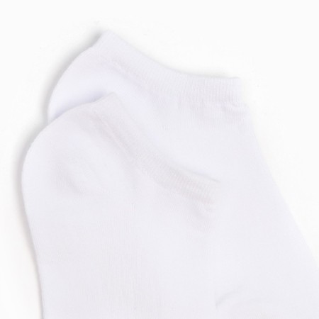 A set of men's socks (3 pairs) shortened, white color, size 40-44-2