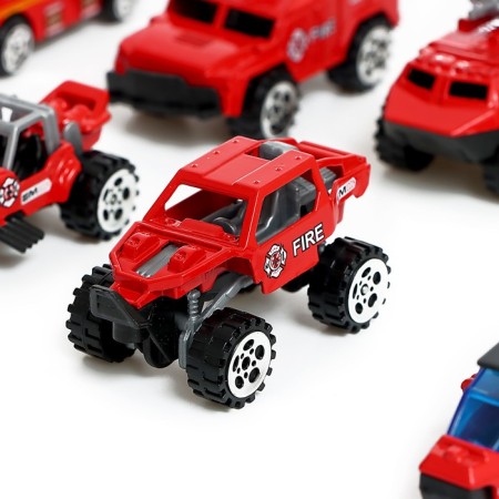 Set of metal machines "Fire Service", in the set 15 pcs-1