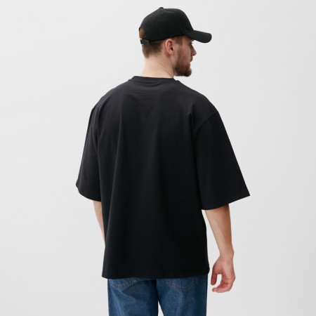 Men's T -shirt MIST EST., Size 46, black-3