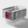 Foil form for baking and baking of the share, 2 l, 25 × 18 × 6.5 cm