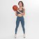 Female sports leggings, blue color, size 50 (XL)