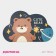 Cute Bear diatomyta shares, moisture, 49 × 78 cm, dark gray