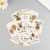Cardboard "Surprise", gold, set of 10 pcs (5 types) 4x6 cm