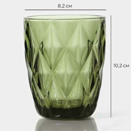 Glass magistro glass "cruise", 240 ml, green color-2