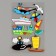 A set of stickers from EVA "Water World", 10 pcs.