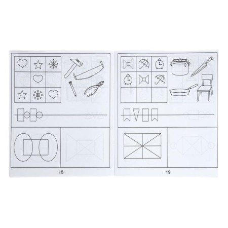 Workbook "Exercises for the development of attention, memory, thinking", part 1-3