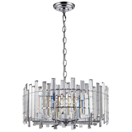 Crystal Crystal Chandelier Feeriya 8xe14 40W, size 60x60x42.5-97 cm, color chromium
